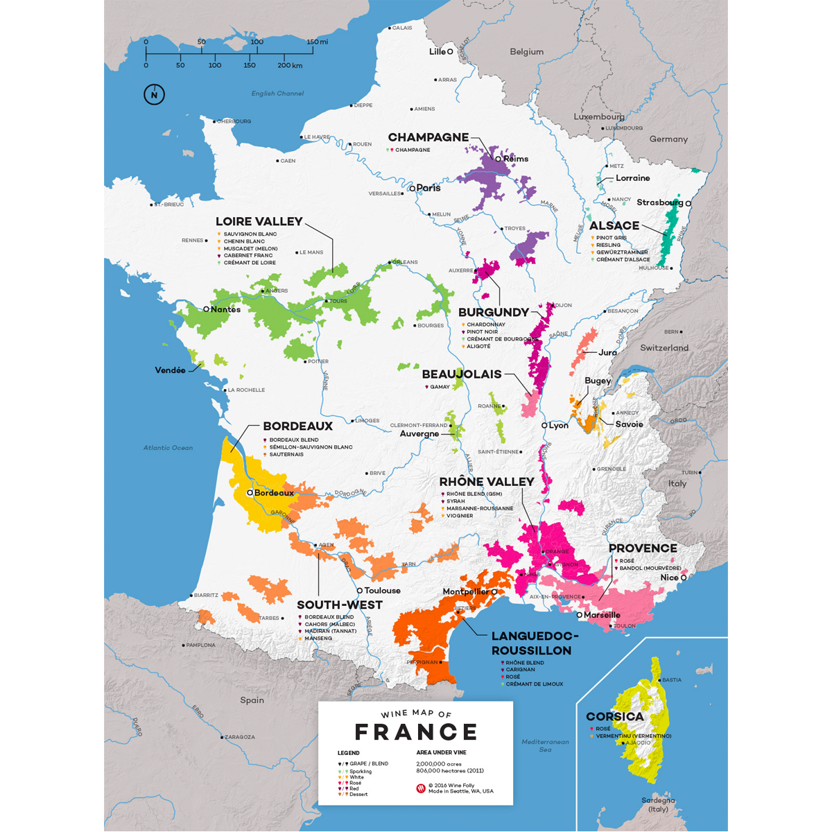 Wine Map France