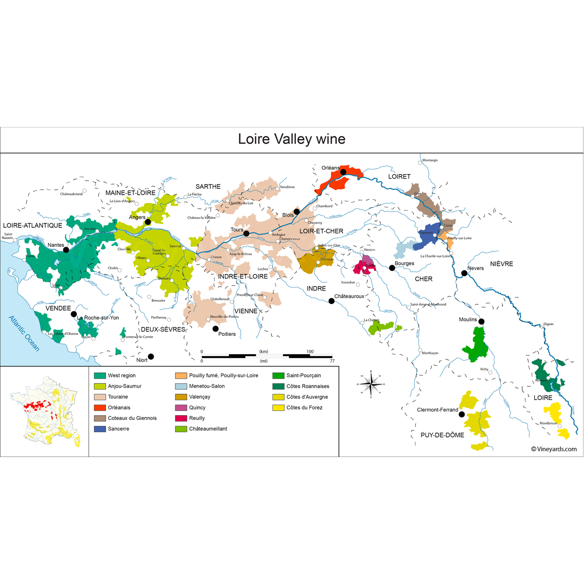 Wine Map Loire