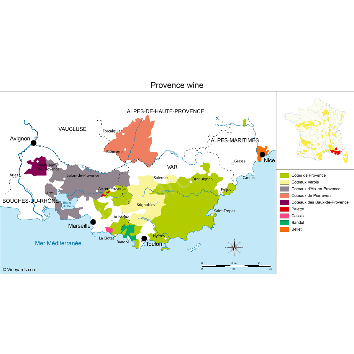Wine Map Provence