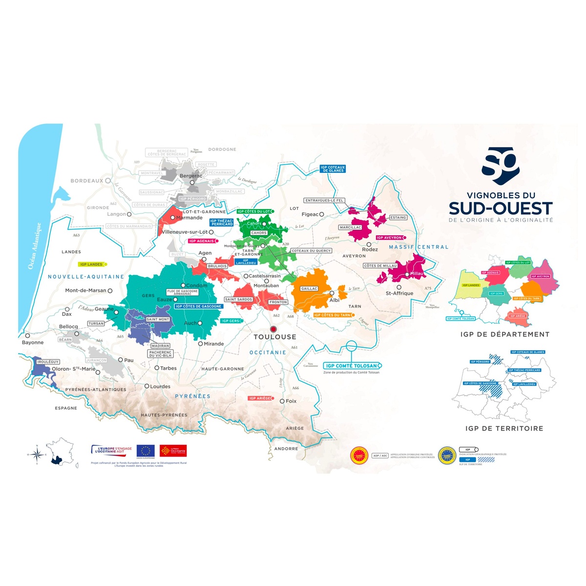 Wine Map Sud Ouest