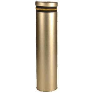 Luxe metalen wijnkoker met rits - Goud
